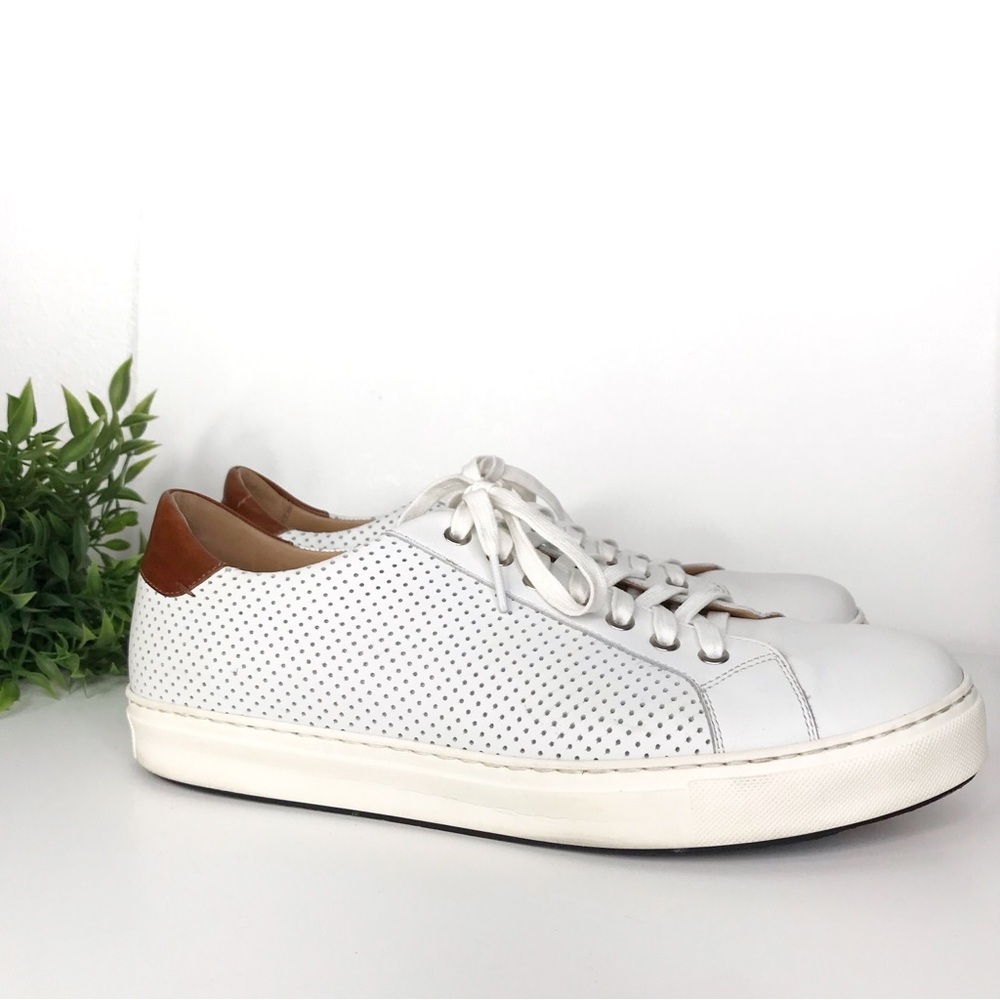 MAGNANNI Costa Lo Leather Perforated Sneakers 12